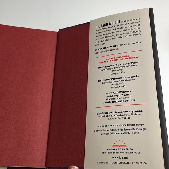 Richard Wright The Man Who Lived Under Ground Hardcover Book - Picture 9 of 9